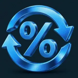 Percent cycle icon — A Big Candy