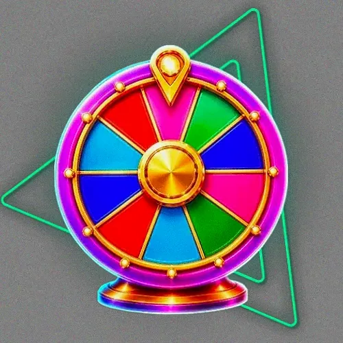 Colourful prize wheel