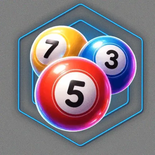 Numbered bingo balls