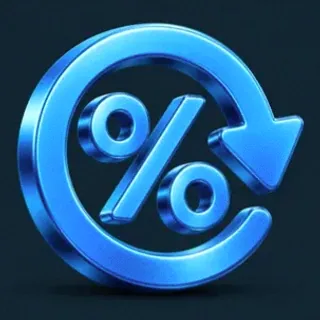 Gold percent symbol — A Big Candy