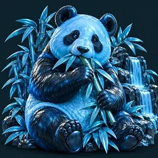 Panda eating bamboo — A Big Candy