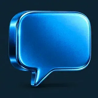 Gold speech bubble — A Big Candy